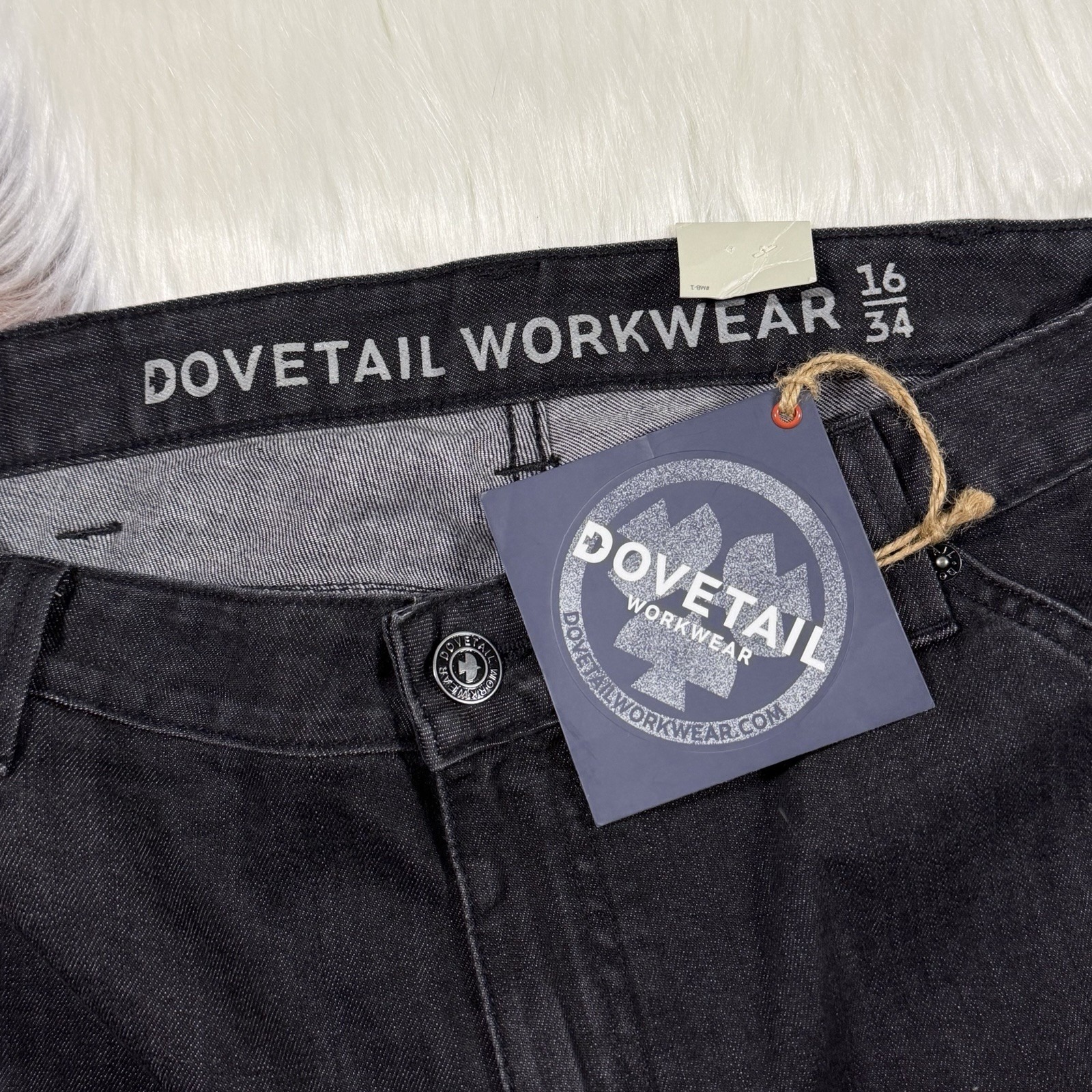 Dovetail Workwear Women's Size 16 X 34 Black Maven Slim Cargo Ultity Denim Jeans — image 6 of 8